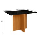 Ver imagem 2 de Mesa de Jantar Retangular de Vidro 4 Lugares 120cm sem Cadeiras Helô Poliman Móveis