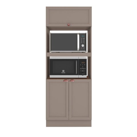 Paneleiro Torre Quente 3 Portas Clássico 70cm Unna Poliman Móveis