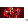 Quadro Decorativo Futebol Cristiano Ronaldo 130x60 Moldura Preta 2x2 - 2