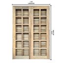 Ver imagem 4 de Porta Balcão de Abrir / Abrir de Madeira Itaúba Reto Bat.10 Cm- 2.15 (a) X 1.40 (l)