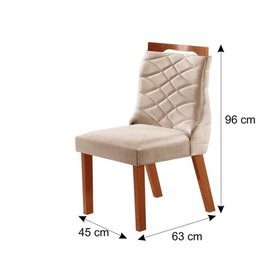 Sala de Jantar Completa com 4 Cadeiras 1,20x0,80m - Lottus - LJ Móveis - 3