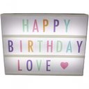 Ver imagem 1 de Quadro Letreiro de Cinema Luminoso 30x23cm Light Box - Preto - Letras Coloridas