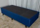 Ver imagem 4 de Base Box Solteiro Azul 38x88x188 Suede