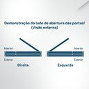 Ver imagem 4 de Kit Porta Pronta Maciça de Eucalipto 214x89x14cm PM78 Solar Abertura Direita Cruzeiro Portas Natural