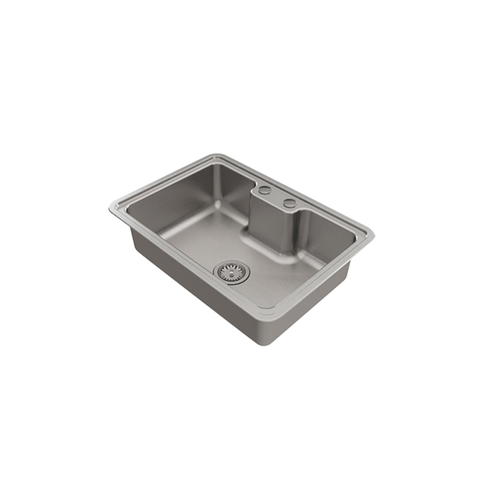 Cuba de Soprepor/embutir Massima Inox Escovado C/valula 4.1/2 68x48x20 0,8 - Docol Inox