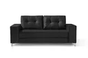 Ver imagem 2 de Sofá 3 Lugares Suede Preto Linha