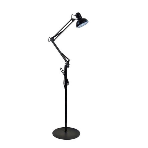 Luminaria Abajur Chao Articulada Pedestal Metal E27 Iluminaçao Quarto Sala Mesa Sofa Estudos