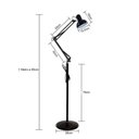 Ver imagem 2 de Luminaria Abajur Chao Articulada Pedestal Metal E27 Iluminaçao Quarto Sala Mesa Sofa Estudos