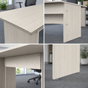 Ver imagem 3 de Mesa de Reunião Retangular Pé Painel 1800 mm - Linha Studio: Legno Crema