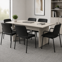 Ver imagem 2 de Mesa de Reunião Retangular Pé Painel 1800 mm - Linha Studio: Legno Crema