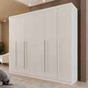 Ver imagem 1 de Guarda Roupa Casal 6 Portas 6 Gavetas Olimpia Valverde Moveis Branco