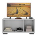 Ver imagem 4 de Rack para Tv até 32 Polegadas com 3 Portas Multimóveis Mp1068 Branco/preto