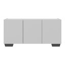 Ver imagem 5 de Rack para Tv até 32 Polegadas com 3 Portas Multimóveis Mp1068 Branco/preto