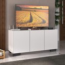 Ver imagem 2 de Rack para Tv até 32 Polegadas com 3 Portas Multimóveis Mp1068 Branco/preto