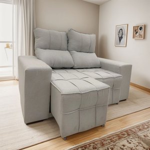 Sofá Retrátil Reclinável 2 Lugares 106x150cm Confortável