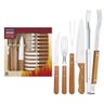 Kit para Churrasco em Aço Inox Natural 15 Peças - 1