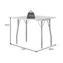 Ver imagem 4 de Conjunto: Mesa de Cozinha Dobrável e 4 Cadeiras 154 Branco/branco - Branco/corano Branco - Carraro