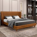Ver imagem 3 de Cabeceira Cama Box Queen 160cm Nilo P05 Couríssimo Whisky - Lyam Decor