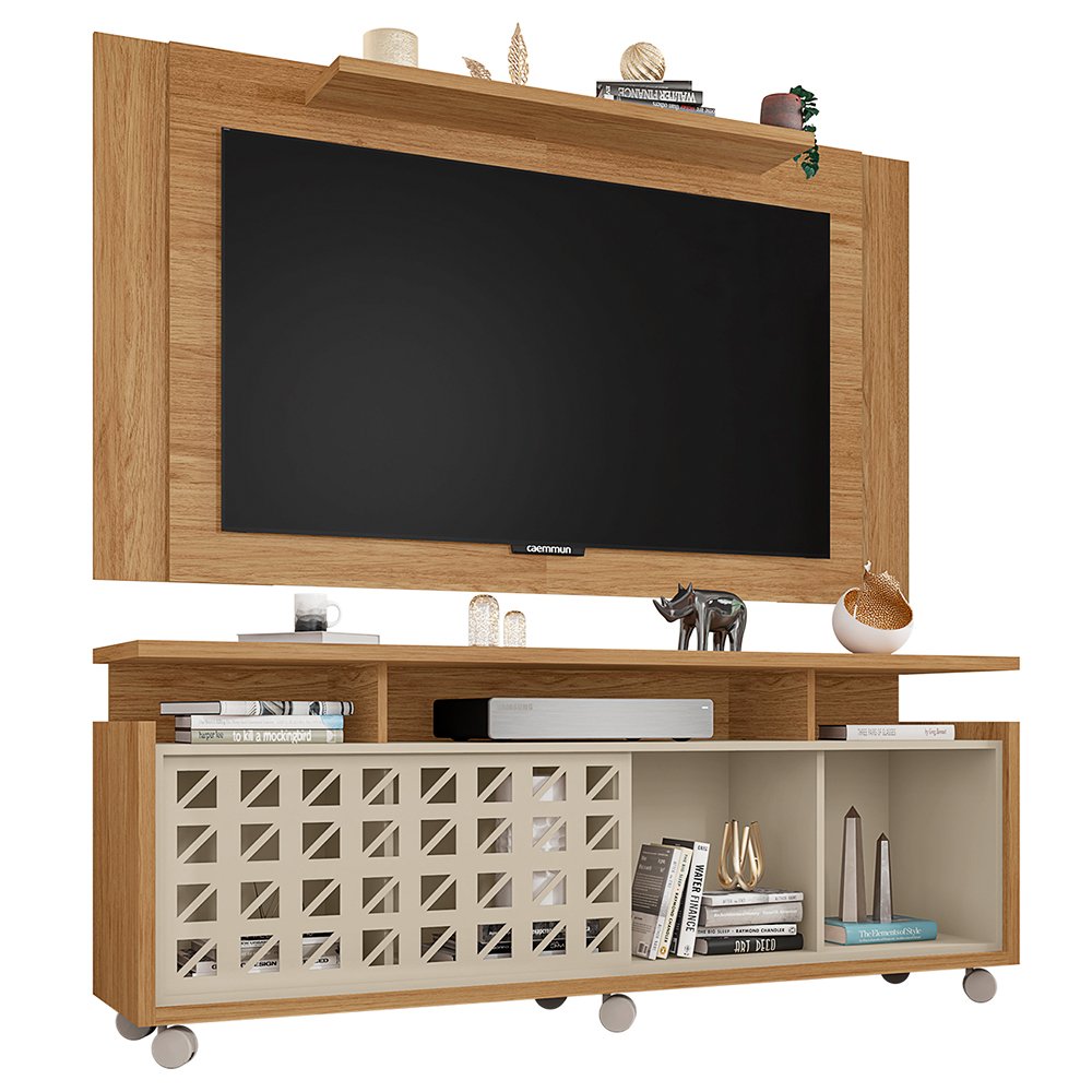 Rack com Painel para TV até 55 Polegadas Orion Caemmun | MadeiraMadeira