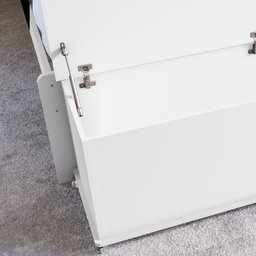 Recamier Bau Luca Branco - Moveis Casa D - 3