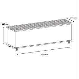 Recamier Bau Luca Branco - Moveis Casa D - 6