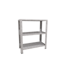 Ver imagem 1 de Estante/armario de Aço Reforçado 60cm 3 Bandejas Galvanizada