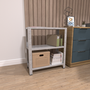 Ver imagem 4 de Estante/armario de Aço Reforçado 60cm 3 Bandejas Galvanizada