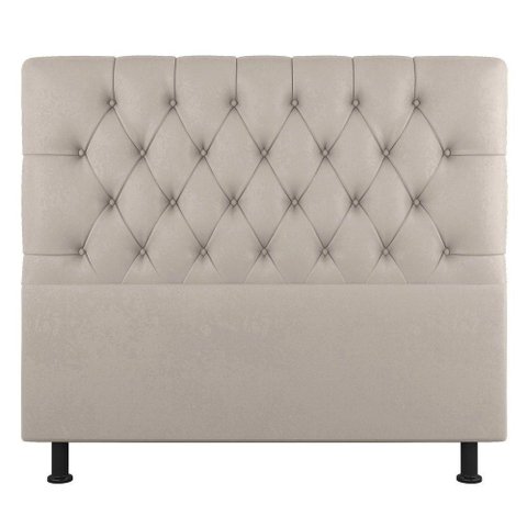 Cabeceira Cama Box Solteiro Nice 100cm Suede Bege - Abmaza