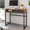 Ver imagem 4 de Kit 2 Peças com Estante Livreiro e Escrivaninha 1 Gaveta