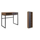 Ver imagem 2 de Kit 2 Peças com Estante Livreiro e Escrivaninha 1 Gaveta