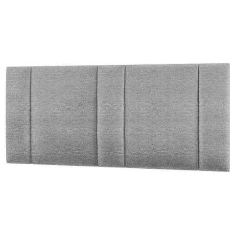 Cabeceira Estofada Iluminação Led Glow Cama Queen Size 160cm Linho Cinza