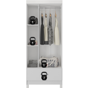 Ver imagem 2 de Guarda-Roupa Solteiro 3 Portas 1 Gaveta 182 cm Priscila Branco