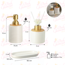 Ver imagem 4 de Kit Lavabo Difusor Aromatizador Banheiro Dispenser Líquido