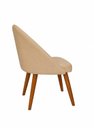 Ver imagem 4 de Kit 6 Cadeiras Lua Estofada Moderna Sala de Jantar Suede Bege