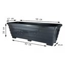 Ver imagem 2 de Kit 3 Vasos Jardineira Floreira 50 Cm para Plantas - Horta - Temperos - Ervas - Decoração