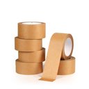 Ver imagem 1 de Kit 6 Rolos Fita Adesiva Kraft Crepe Caixa Embalagem Ecommerce 50m Papel Crepado Extra Forte Larga 5
