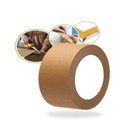 Ver imagem 2 de Kit 6 Rolos Fita Adesiva Kraft Crepe Caixa Embalagem Ecommerce 50m Papel Crepado Extra Forte Larga 5