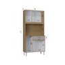 Armário Cozinha Compacta Cássia 6 Portas 1 Gaveta Mdp/mdf Poquema Móveis - 6