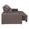 Sófa Retrátil e Reclinável 2 lugares Londres 1.60 Veludo - Star Confort Marrom Chocolate Veludo 1702 - 5