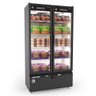 Freezer Vertical Auto Serviço Vanguard Congelados 2 Portas Preto Controlador Digital Refrimate - 1