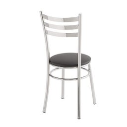 Conjunto Mesa Redonda Tampo de Vidro e 4 Cadeiras Assento Estofado  - 6