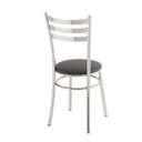 Ver imagem 6 de Conjunto Mesa Redonda Tampo de Vidro e 4 Cadeiras Assento Estofado Preto/Cromado