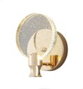 Ver imagem 1 de Arandela Led 6w Cristal Redondo Dourado 3000k Bivolt At8023