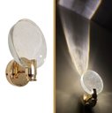 Ver imagem 2 de Arandela Led 6w Cristal Redondo Dourado 3000k Bivolt At8023