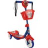 Patinete Homem Aranha Cestinha 3 Rodas com Led e Som Bbr Toys - 2