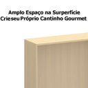 Ver imagem 3 de Bancada para Cozinha Ilha com Tampo Aurora - Carvalho