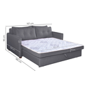 Ver imagem 4 de Sofá Cama Casal 95cm x 157cm Montreal