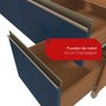 Cozinha Compacta Luna Kappesberg 3 Peças Canela/azul Profundo 192,5cm - 6