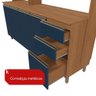 Cozinha Compacta Luna Kappesberg 3 Peças Canela/azul Profundo 192,5cm - 5