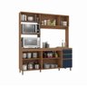Cozinha Compacta Luna Kappesberg 3 Peças Canela/azul Profundo 192,5cm - 4